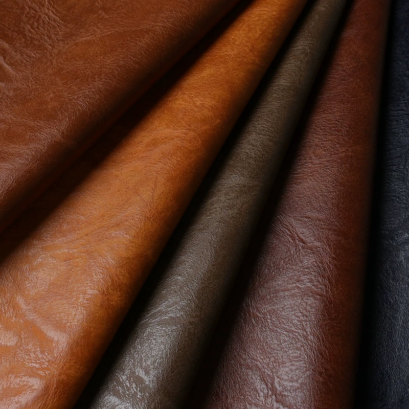 Vintage Crazy Horse Soft Semi-PU Leather | PVC Brushed Backing Fabric