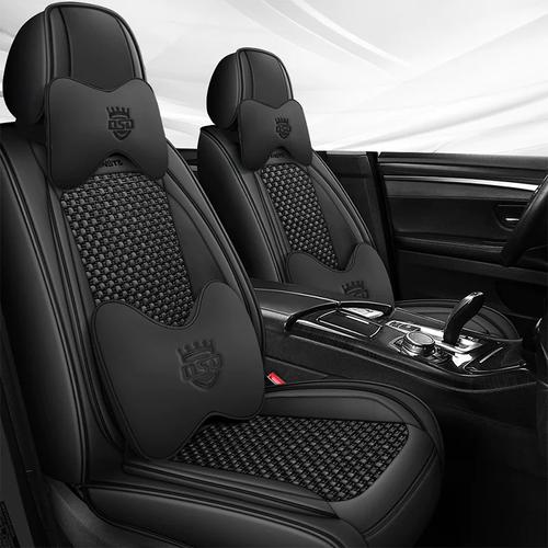 Flame retardant woven leather for automotive seat inserts